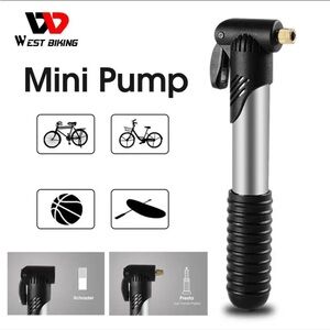 WEST BIKING - Mini Bicycle Pump Hand Air Pump Ball Tire Inflator Schrade…